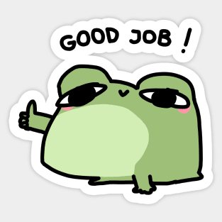 Good job frog Sticker